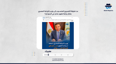 ما حقيقة التصريح المنسوب إلى وزير الزراعة المصري بشأن زراعة مليون فدان في السودان؟