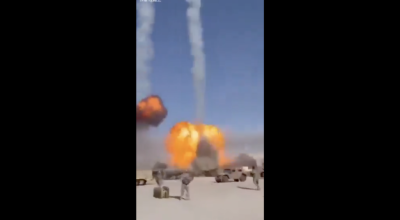 الفيديو المتداول عن قصف القواعد الأمريكية في الخليج غير حقيقي