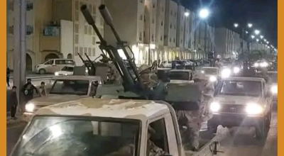 الصورة ليست لقوات الانتقالي تتجه نحو حضرموت والمهرة