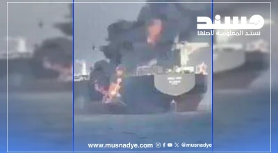 فيديو قديم لناقلة نفط تحترق بفعل تصادم مع سفينة أخرى وليس ناتجا عن قصف إيراني حديثا