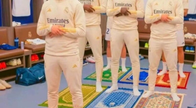 صورة مولدة بالذكاء الاصطناعي للاعبي ريال مدريد