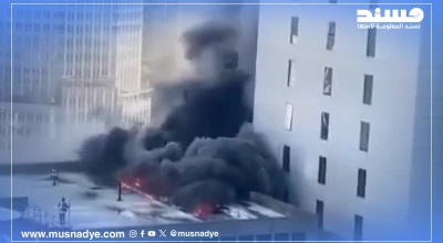 فيديو حرائق من مانهاتن وليس من مبنى الأركان الإسرائيلية