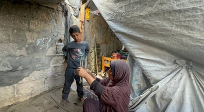 عبير فوجو: مثالاً لما تعانيه الأمهات في غزة