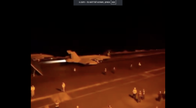 مقطع فيديو لحاملة الطائرات الأمريكية من عام 2015 وليس حديثًا