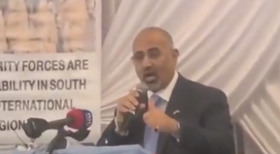 الفيديو المتداول لظهور عيدروس الزبيدي قديم ويعود لزيارته لنيويورك عام 2023