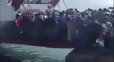 فيديو الهروب من تل أبيب على متن السفينة مضلل