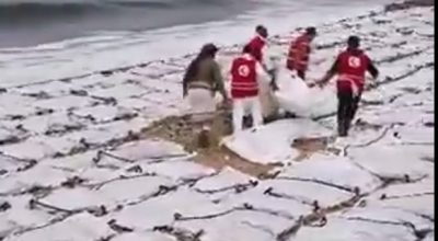 مشاهد متداولة يُزعم أنها لانتشال الصليب الأحمر جثث قتلى في الساحل الغربي لليمن.. ما حقيقتها؟