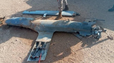 صورة الطائرة المسيّرة في وادي حضرموت قديمة وتعود لعام 2020