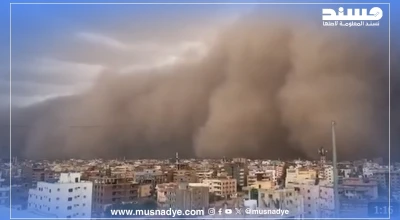 الفيديو لا يعود لعاصفة رملية في مأرب اليوم بل في السودان 2023