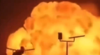 الفيديو لغارات أمريكية على صنعاء عام 2025 وليس من الضالع