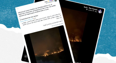 ما حقيقة اتهام الحكومة السورية بإضرام النار عمداً في قرى مسيحية بريف حمص؟