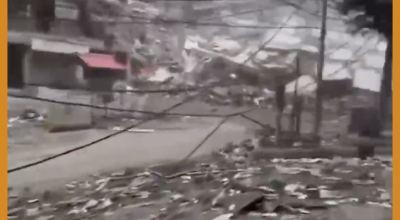 الفيديو يظهر ما خلفته الغارات الإسرائيلية في بيروت  وليس من تل أبيب