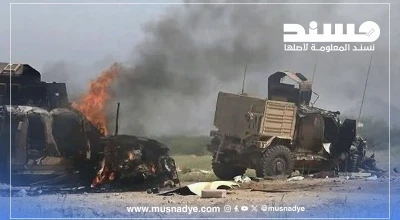 المدرعات المحترقة ليست على صلة بأحداث سيطرة حلف قبائل حضرموت على معسكر نحب