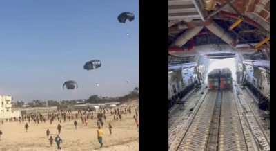 Two old videos being reposted as showing recent Emirati aid delivered to Gaza Strip