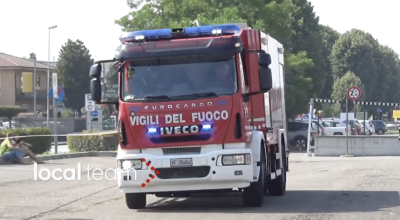 Video of fire truck overturning in Italy, not Palestine