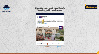ما صحة الادعاء المتداول بشأن مقتل مواطن برصاص الحرس الرئاسي في أنجمينا؟