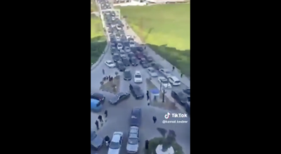 فيديو الازدحام المروري يعود لنزوح لبنانيين وليس لهروب إسرائيليين