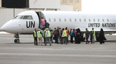 لا صحة لخبر &#8220;إجلاء 40 مسؤولاً حوثياً من مطار صنعاء الدولي عبر طائرات الأمم المتحدة&#8221;