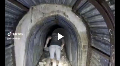 الفيديو لمخبأ في بريطانيا وليس لأنفاق غزة