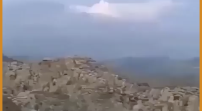 فيديو قديم من أفغانستان وليس لطائرة أباتشي تمشط مواقع الحوثيين في الساحل الغربي