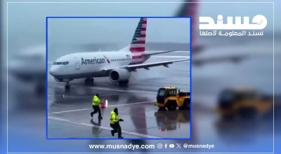 الفيديو المتداول لانزلاق طائرة أمريكية في واشنطن مولّد بتقنيات الذكاء الاصطناعي