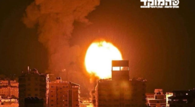 انتشار صورة قديمة لغارة جوية على مدينة غزة مع الادعاء أنها حديثة