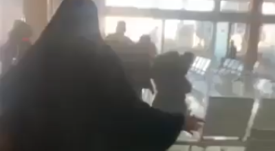 انتشار فيديو مع الادعاء أنه يوثق قصفاً سعودياً على مطار صنعاء الدولي