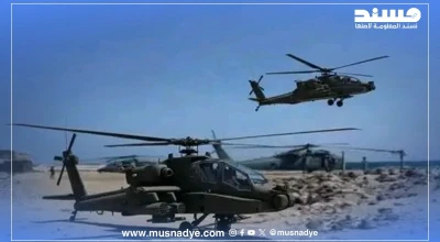 صورة طائرات الأباتشي معدّلة بالذكاء الاصطناعي وتعود إلى عام 2018