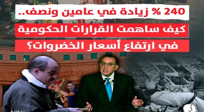 240 % زيادة في عامين ونصف..  كيف ساهمت قرارات الحكومة في ارتفاع أسعار الخضروات؟