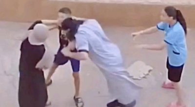 ما حقيقة ضرب رجل شيشاني لإمرأة سورية