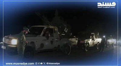 صورة لتعزيزات عسكرية للجيش السوري وليس لها صلة بأحداث اليمن