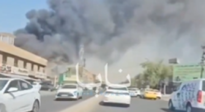 انتشار فيديو لحريق في بغداد مع الإدعاء أنه قصف في الأردن
