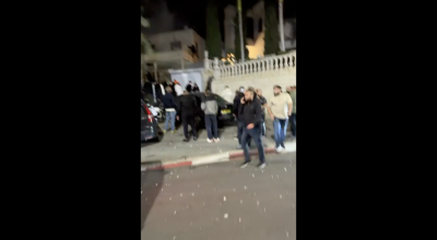 انتشار فيديو سقوط شظايا على منزل في قرية جلجولية مع الإدعاء أنه منزل بن غفير