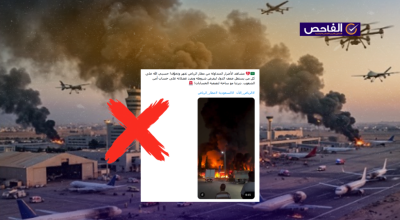 الفيديو يعود لحريق في ماليزيا وليس لاستهداف مطار الرياض