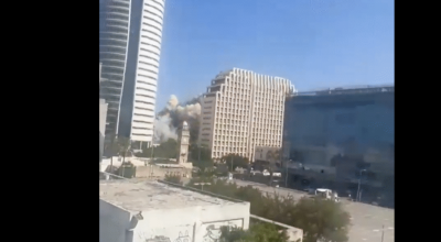 انتشار فيديو قديم لقصف على حيفا مع الادعاء أنه حديث 