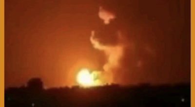 الصورة من غزة وليست لاشتباكات حديثة في حضرموت