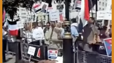 فيديو قديم وليس لمظاهرة حديثة في لندن تطالب بإعلان دولة الجنوب العربي
