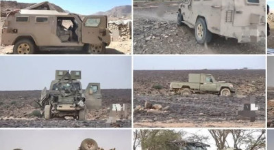 الصور من معارك مأرب عام 2021 وليست من حضرموت