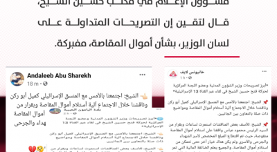 حقيقة تصريحات حسين الشيخ لقناة إسرائيلية حول أموال المقاصة