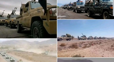 ما صحة الصور المتداولة لوصول تعزيزات عسكرية إلى جبهات القتال في الضالع؟