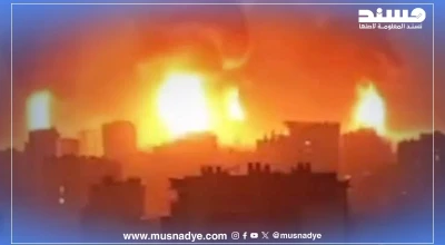 الصورة المتداولة لانفجارات في إسرائيل ليست حقيقية ومولدة بالذكاء الاصطناعي.