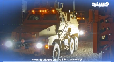 الصورة المتداولة لمدرعة عسكرية قديمة من العراق وليست لتعزيزات عسكرية للمجلس الانتقالي تصل إلى سيئون