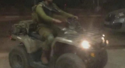 صورة مولَّدة بالذكاء الاصطناعي لاقتحام جنود الاحتلال بلدة دير الغصون