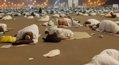 صورة مولدة بالذكاء الاصطناعي يعاد نشرها على أنها حقيقة لمبيت الحجاج في مزدلفة