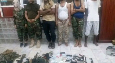 الصورة من عدن لإلقاء القبض على عصابة في عام 2018