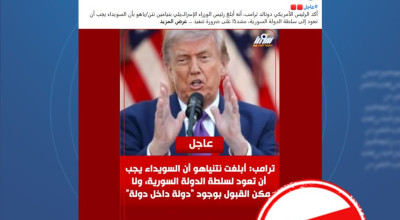 هل صحيح أن ترامب قال إن السويداء يجب أن تعود إلى سلطة الدولة السورية؟