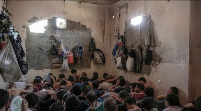 صورة معتقلي تعز المتداولة تعود لسجن جنوب الموصل في العراق