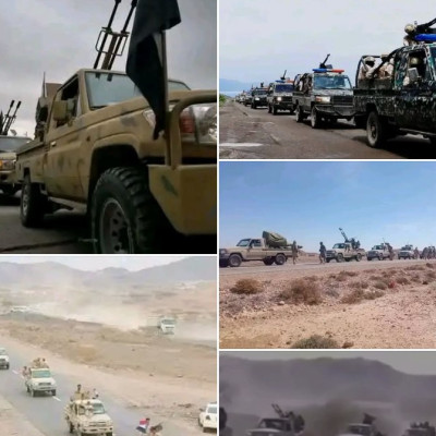 ما صحة الصور المتداولة لوصول تعزيزات عسكرية إلى جبهات القتال في الضالع؟