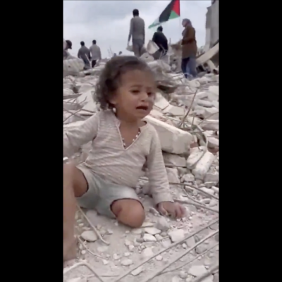 انتشار فيديو مُولَّد بالذكاء الاصطناعي لطفلة في غزة