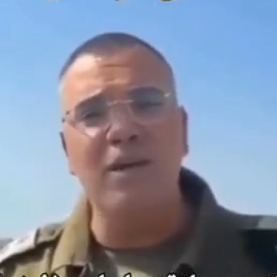 فيديو خاضع للتلاعب على أنه لرد أفيخاي أدرعي على خطاب أحمد الشرع 